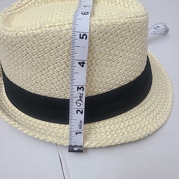 100% Paper Straw Fedora Bucket Hat Large Breathable Stylish Unisex NWT - Picture 6 of 10